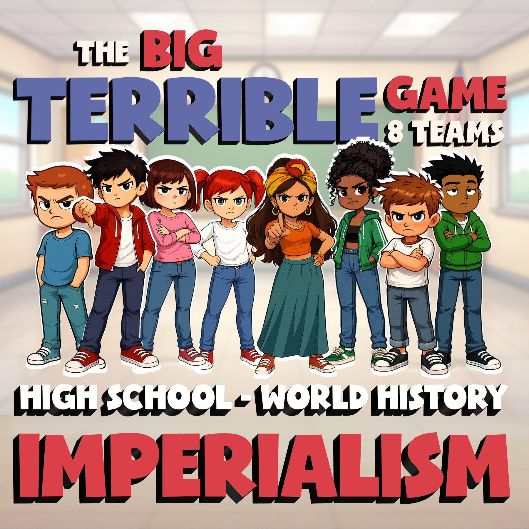 Imperialism BIG TERRIBLE GAME - No Prep World History Review Activity