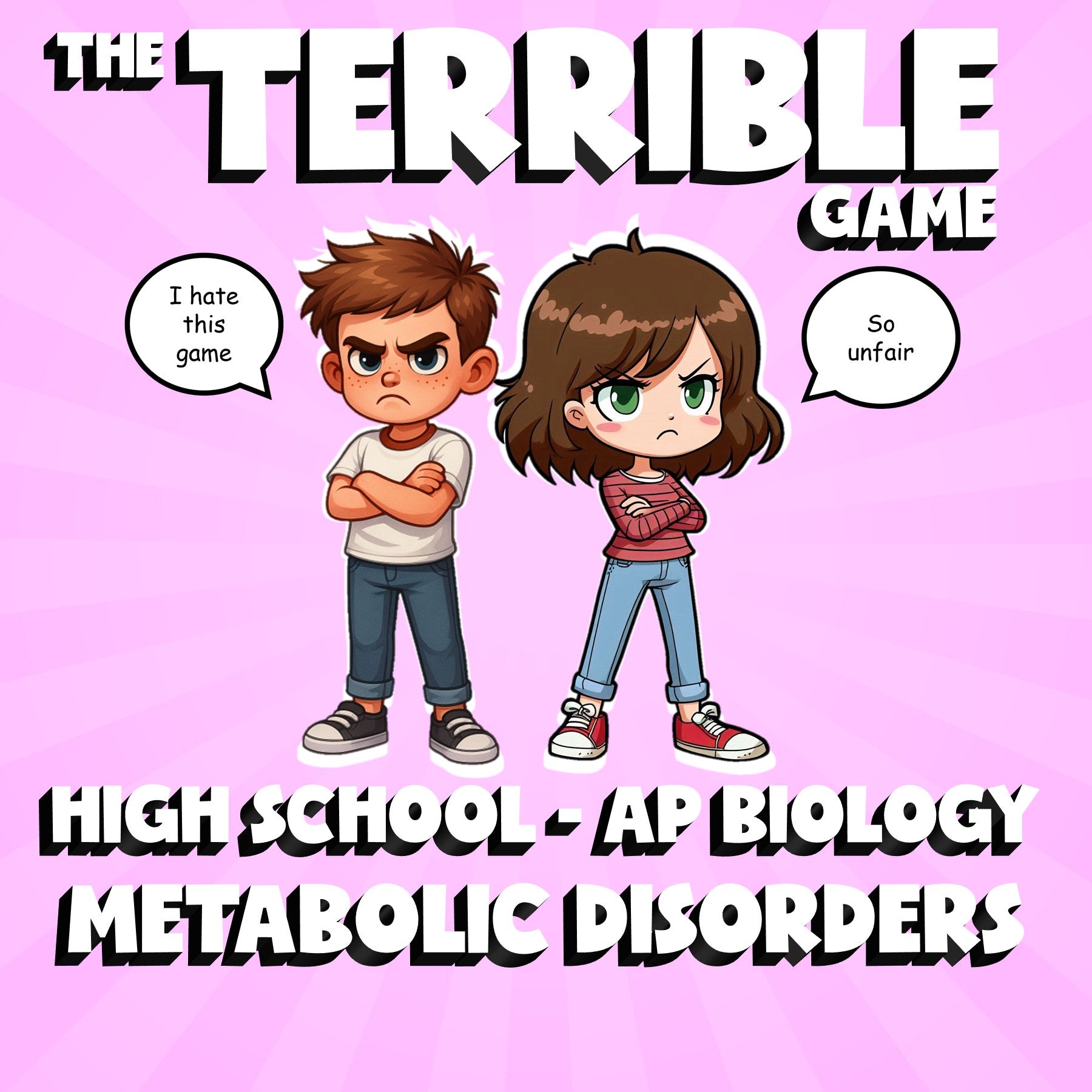Metabolic Disorders THE TERRIBLE GAME - No Prep AP Biology Science Review