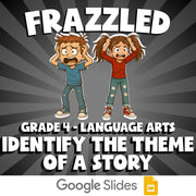 Identify the Theme of a Story FRAZZLED ELA Game - No Prep Grade 4 Review