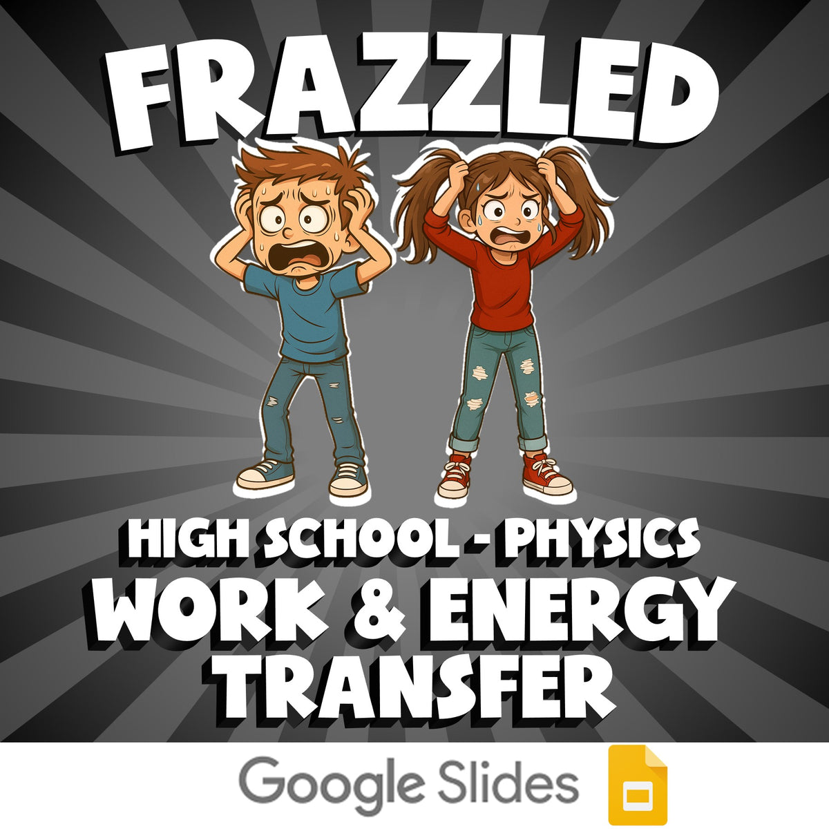 Work & Energy Transfer FRAZZLED Science Game - No Prep Physics Review Activity