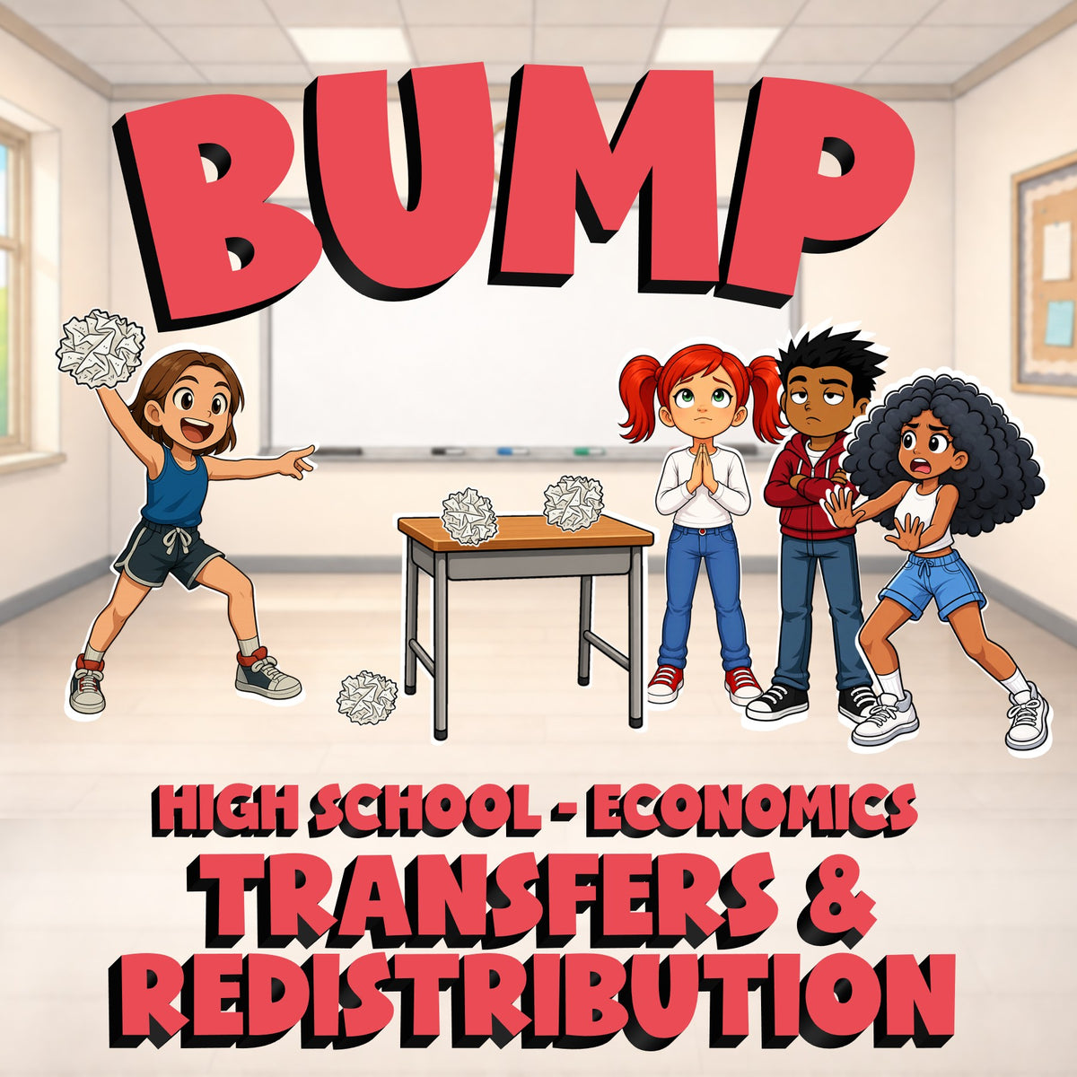 Transfers & Redistribution BUMP Economics Game - No Prep Review Activity