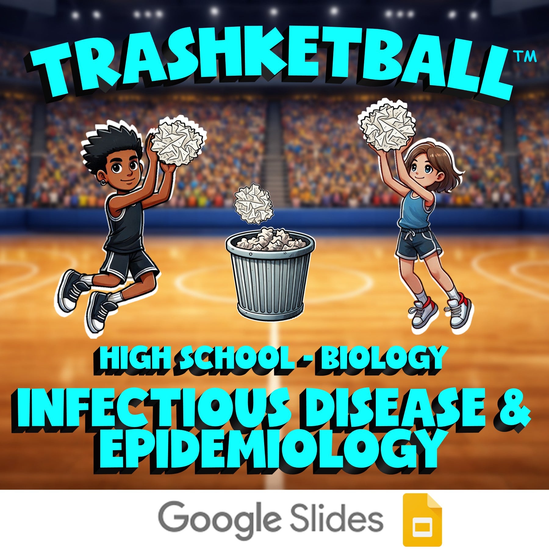 Infectious Disease & Epidemiology TRASHKETBALL Science Game - No Prep Biology