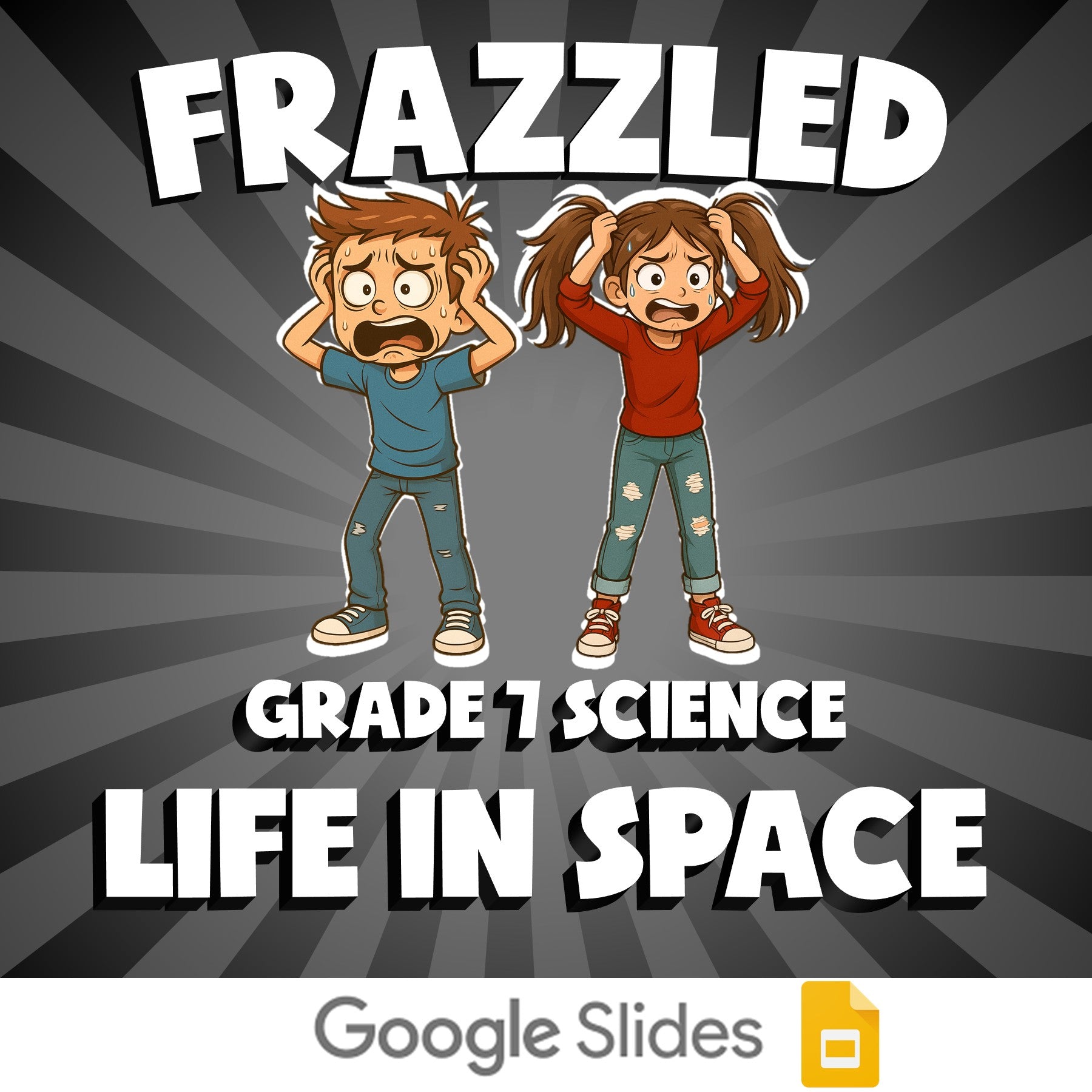 Life in Space FRAZZLED Science Game - No Prep Grade 7 Review Activity