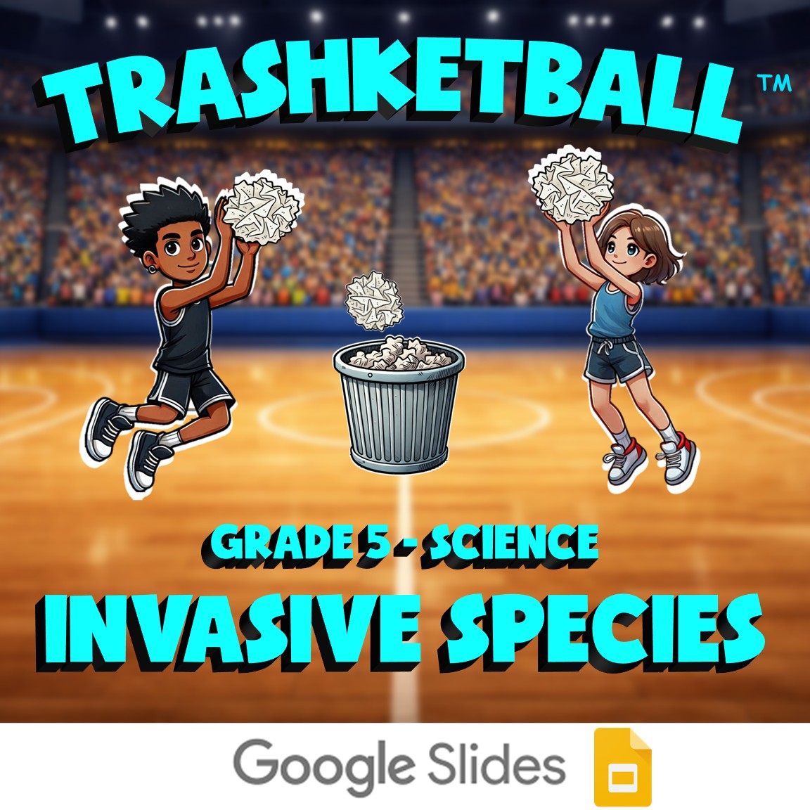 Invasive Species TRASHKETBALL Science Game - No Prep Grade 5 Review Activity