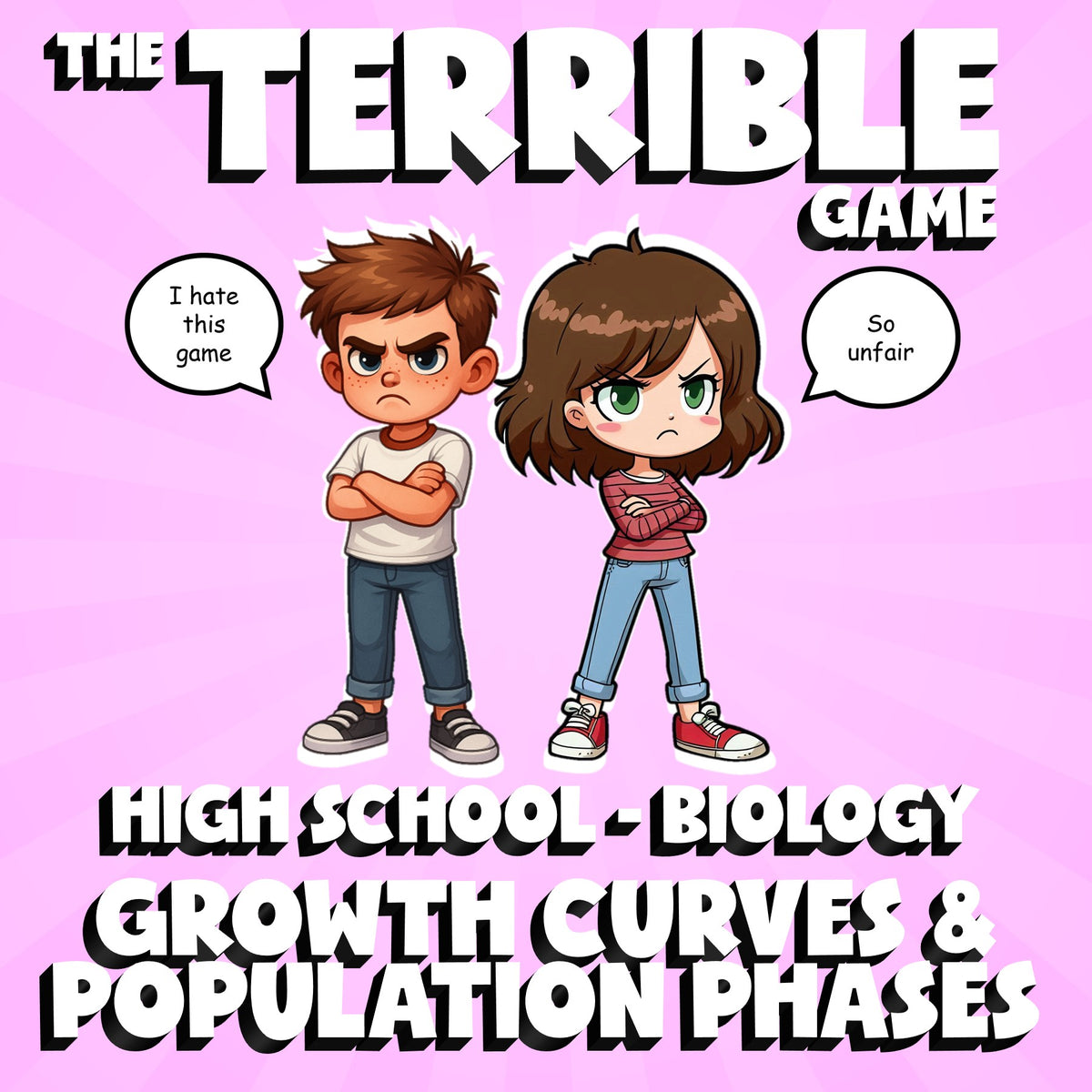 Growth Curves & Population Phases THE TERRIBLE GAME - Biology Science Review