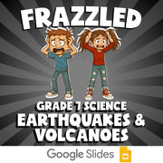 Earthquakes & Volcanoes FRAZZLED Science Game - No Prep Grade 7 Review Activity