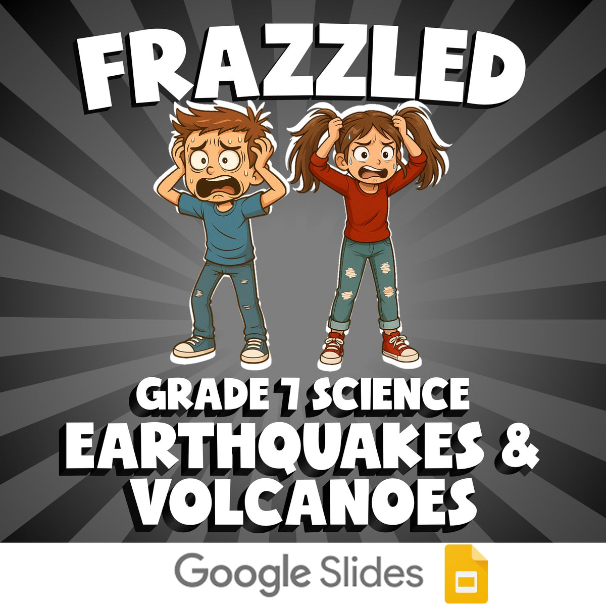 Earthquakes & Volcanoes FRAZZLED Science Game - No Prep Grade 7 Review Activity