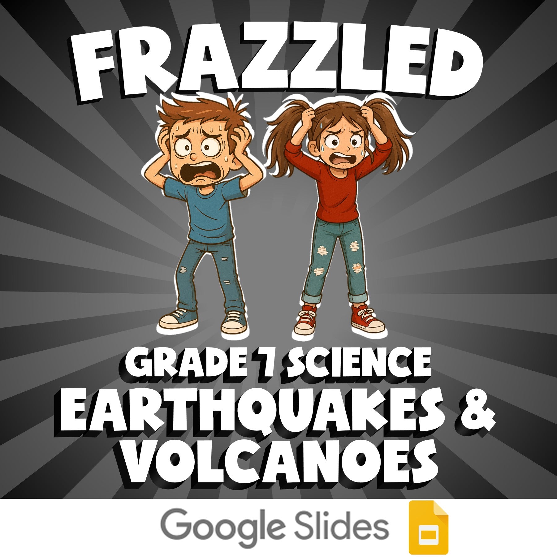 Earthquakes & Volcanoes FRAZZLED Science Game - No Prep Grade 7 Review Activity