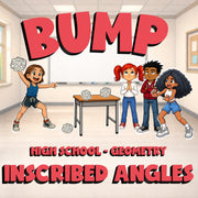 Inscribed Angles BUMP Math Game - No Prep Geometry Review Activity