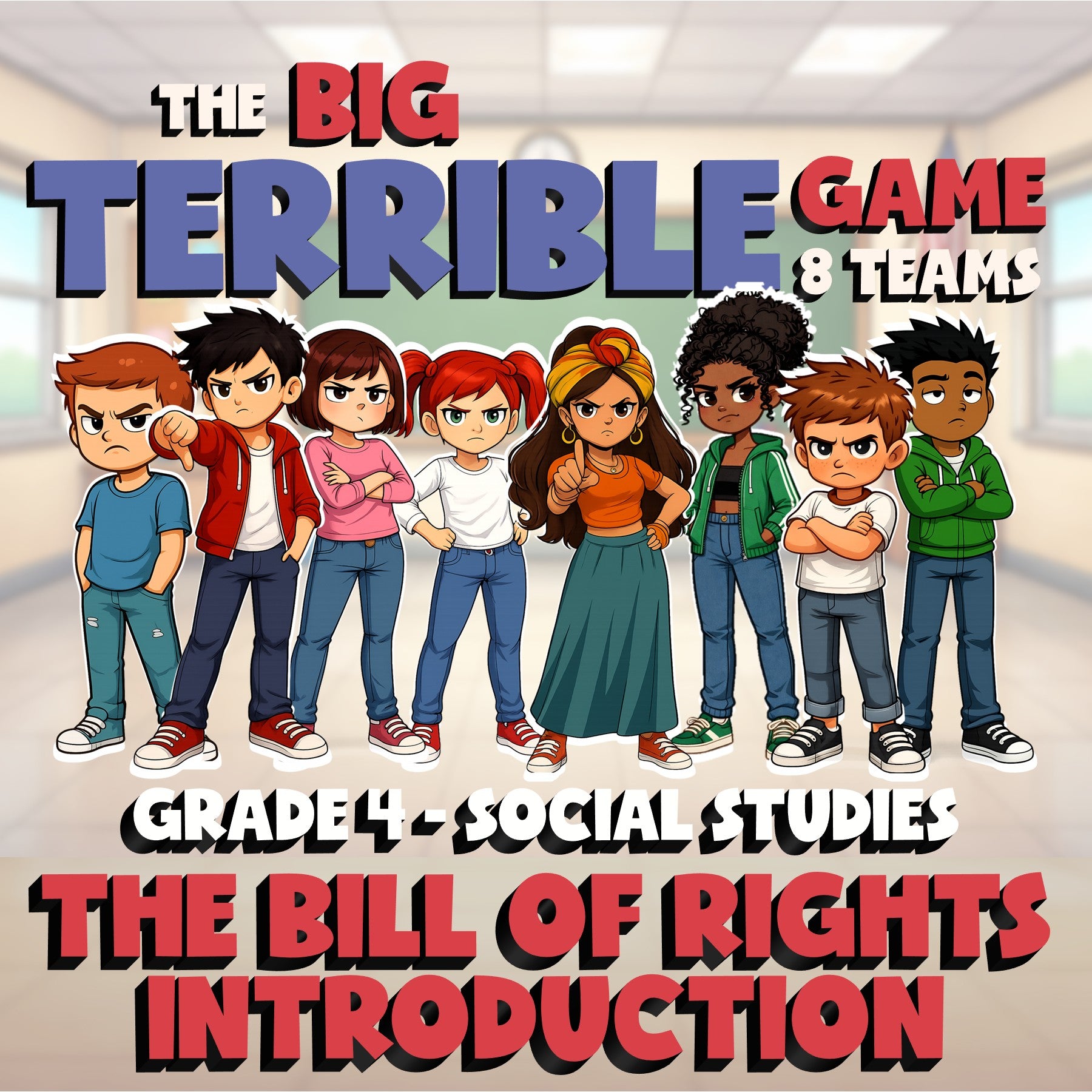 The Bill of Rights Introduction BIG TERRIBLE GAME - Grade 4 Socials Review