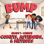 Comets, Asteroids, & Meteors BUMP Science Game - No Prep Grade 7 Review Activity