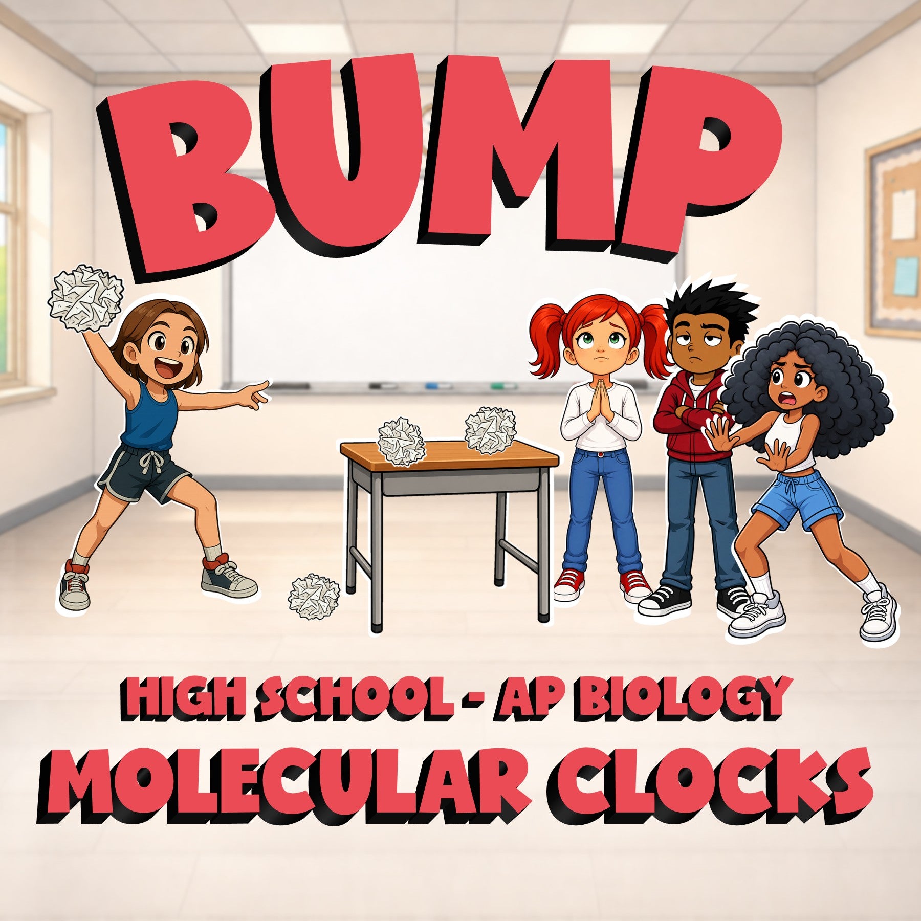 Molecular Clocks BUMP Science Game - No Prep AP Biology Review Activity