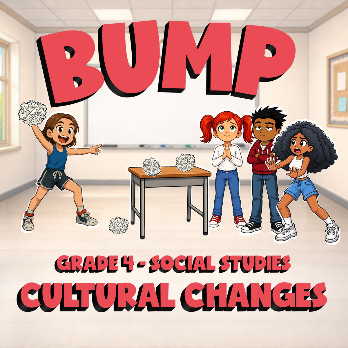 Cultural Changes BUMP Socials Game - No Prep Grade 4 Review Activity