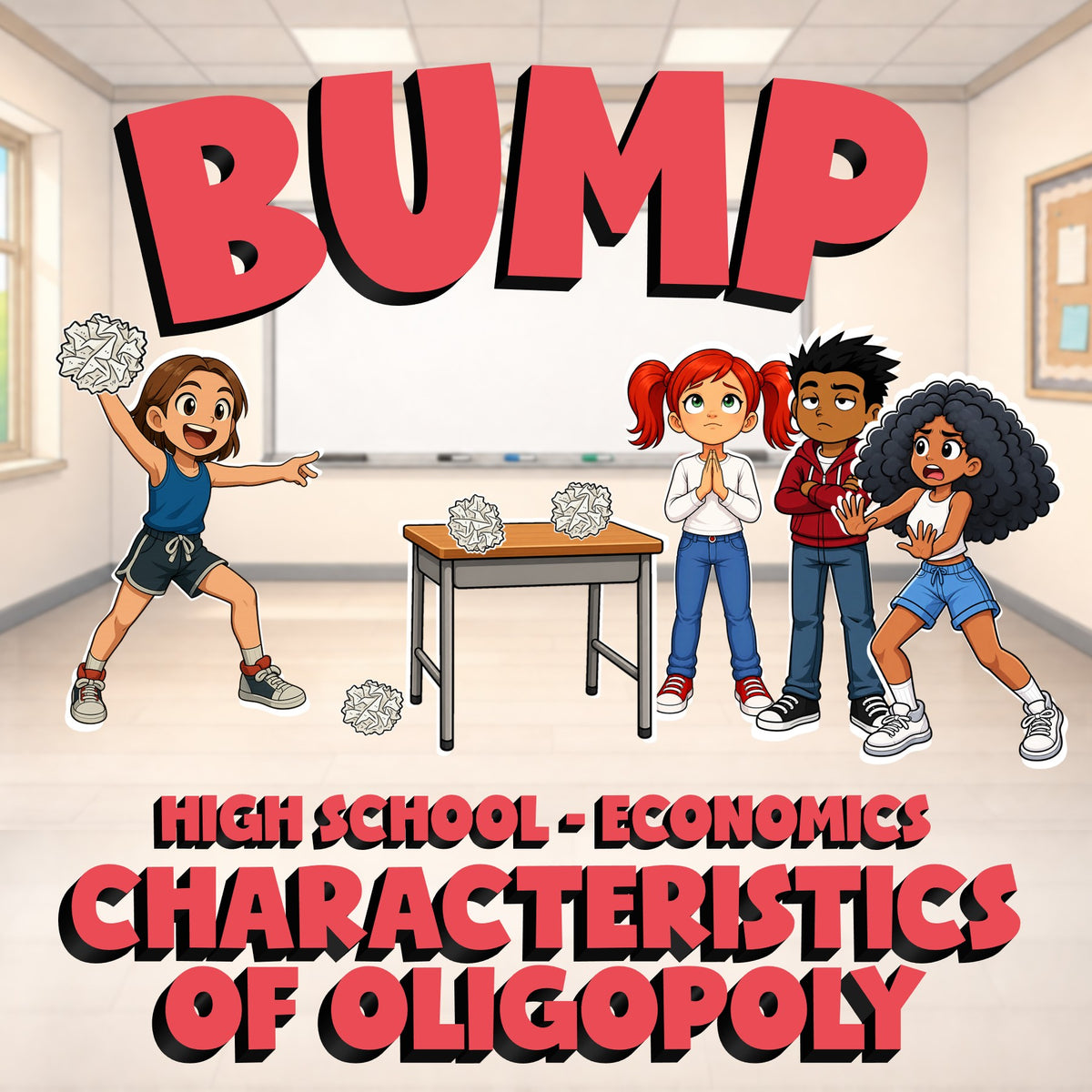 Characteristics of Oligopoly BUMP Economics Game - No Prep Review Activity