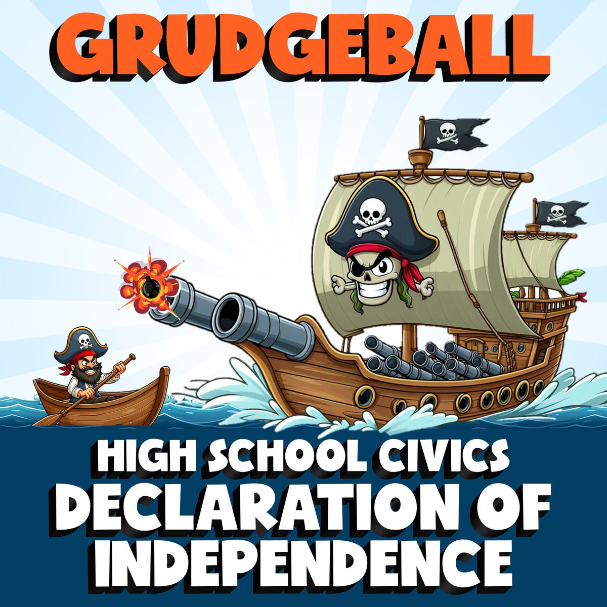 Declaration of Independence GRUDGEBALL Civics Game - No Prep Review Activity