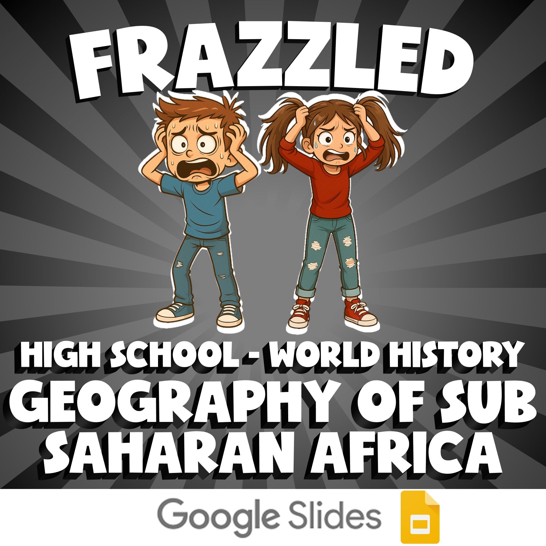 Geography of Sub Saharan Africa FRAZZLED Game - No Prep World History Review