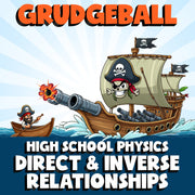 Direct & Inverse Relationships GRUDGEBALL Science Game - No Prep Physics Review