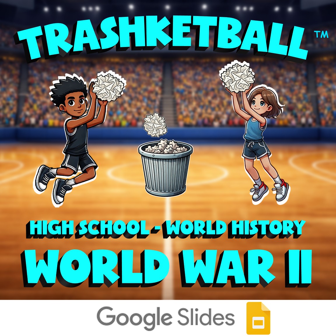 World War II TRASHKETBALL Game - No Prep World History Review Activity