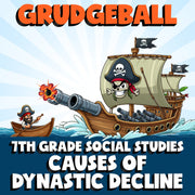 Causes of Dynastic Decline GRUDGEBALL Socials Game - No Prep Grade 7 Review
