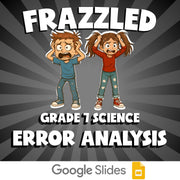Error Analysis FRAZZLED Science Game - No Prep Grade 7 Review Activity