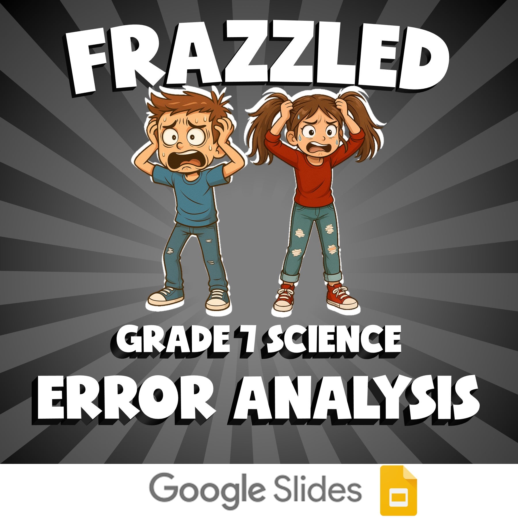 Error Analysis FRAZZLED Science Game - No Prep Grade 7 Review Activity