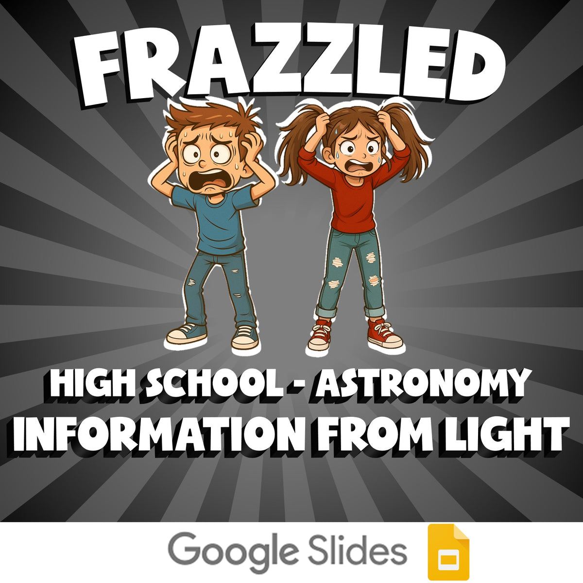 Information from Light FRAZZLED Science Game - No Prep Astronomy Review Activity