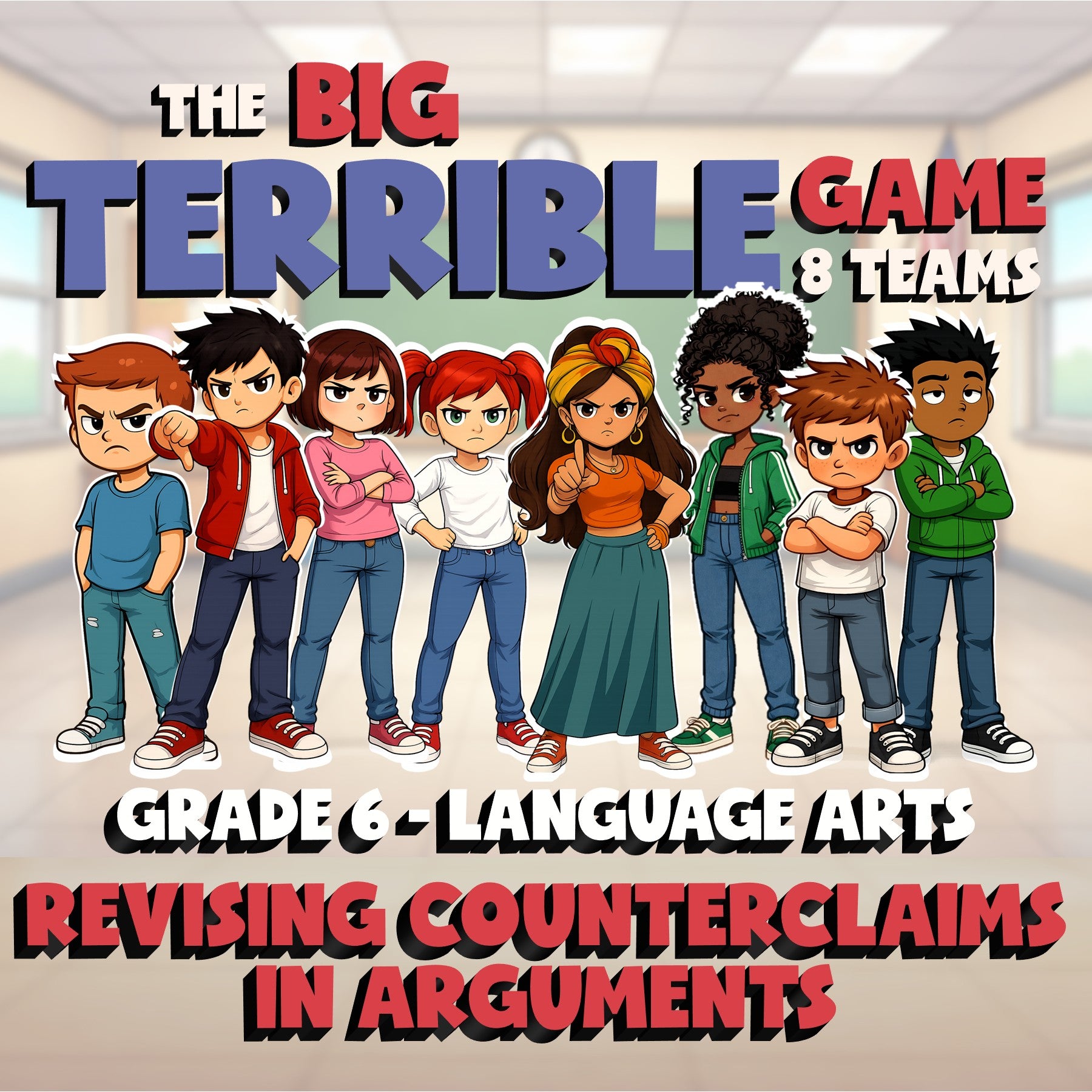 Revising Counterclaims in Arguments BIG TERRIBLE GAME - Grade 6 ELA Review