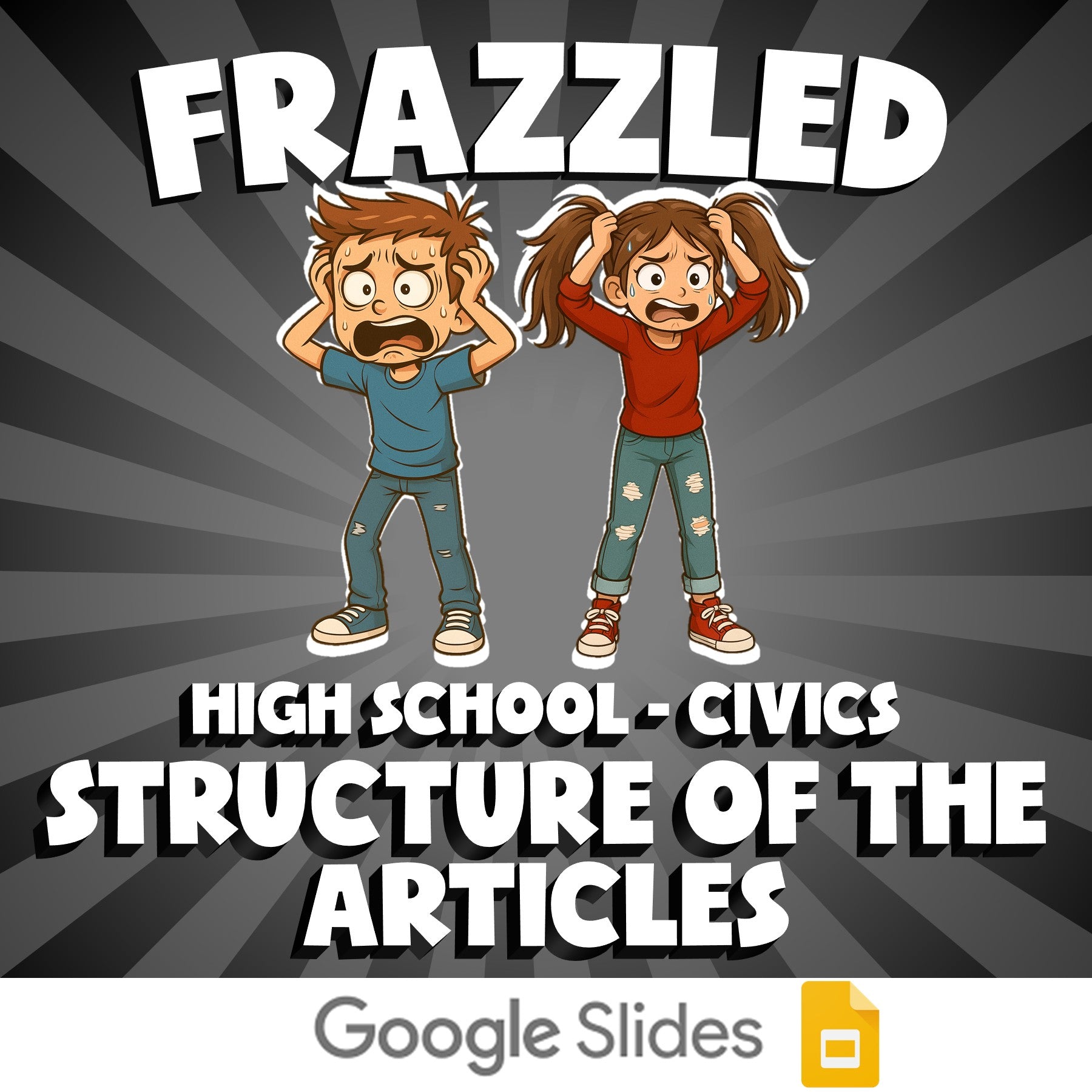 Structure of the Articles FRAZZLED Civics Game - No Prep Review Activity