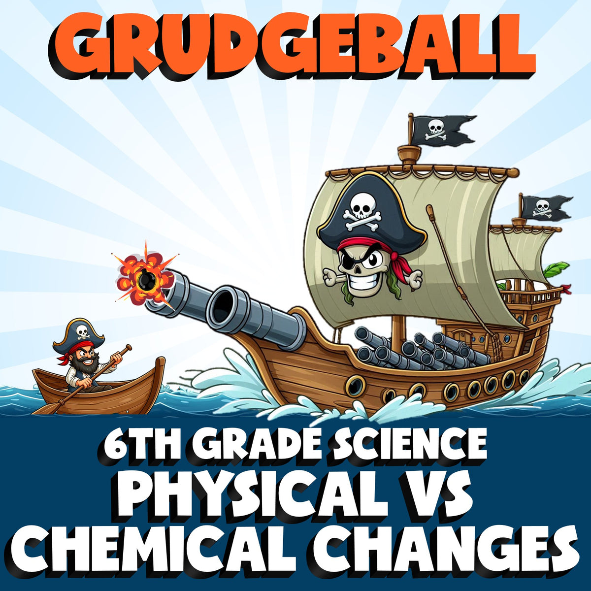 Physical vs Chemical Changes GRUDGEBALL Science Game - No Prep Grade 6 Review