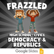 Democracy & Republics FRAZZLED Civics Game - No Prep Review Activity
