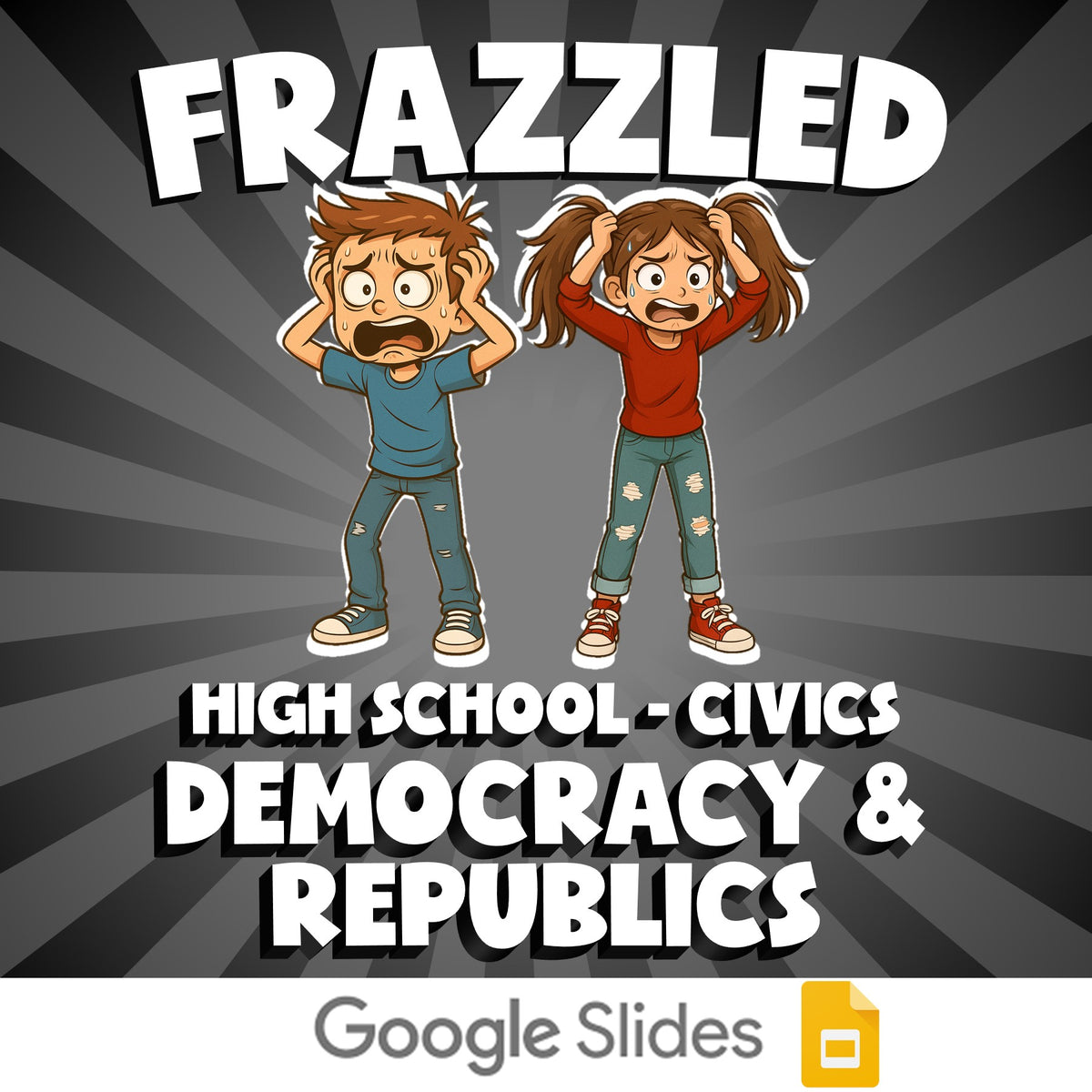 Democracy & Republics FRAZZLED Civics Game - No Prep Review Activity