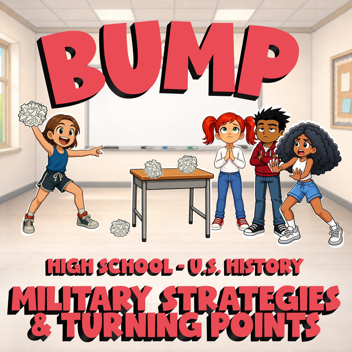 Military Strategies & Turning Points BUMP U.S. History Game - No Prep Review