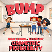 Geometric Probability BUMP Math Game - No Prep Geometry Review Activity