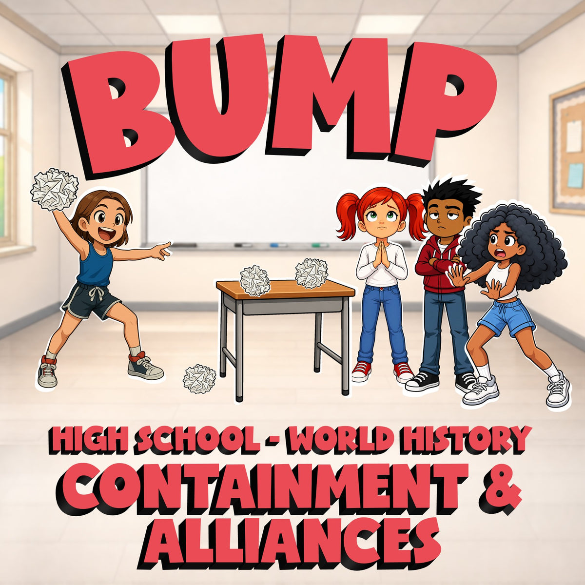Containment & Alliances BUMP Game - No Prep World History Review Activity