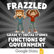 Functions of Government FRAZZLED Socials Game - No Prep Grade 4 Review Activity