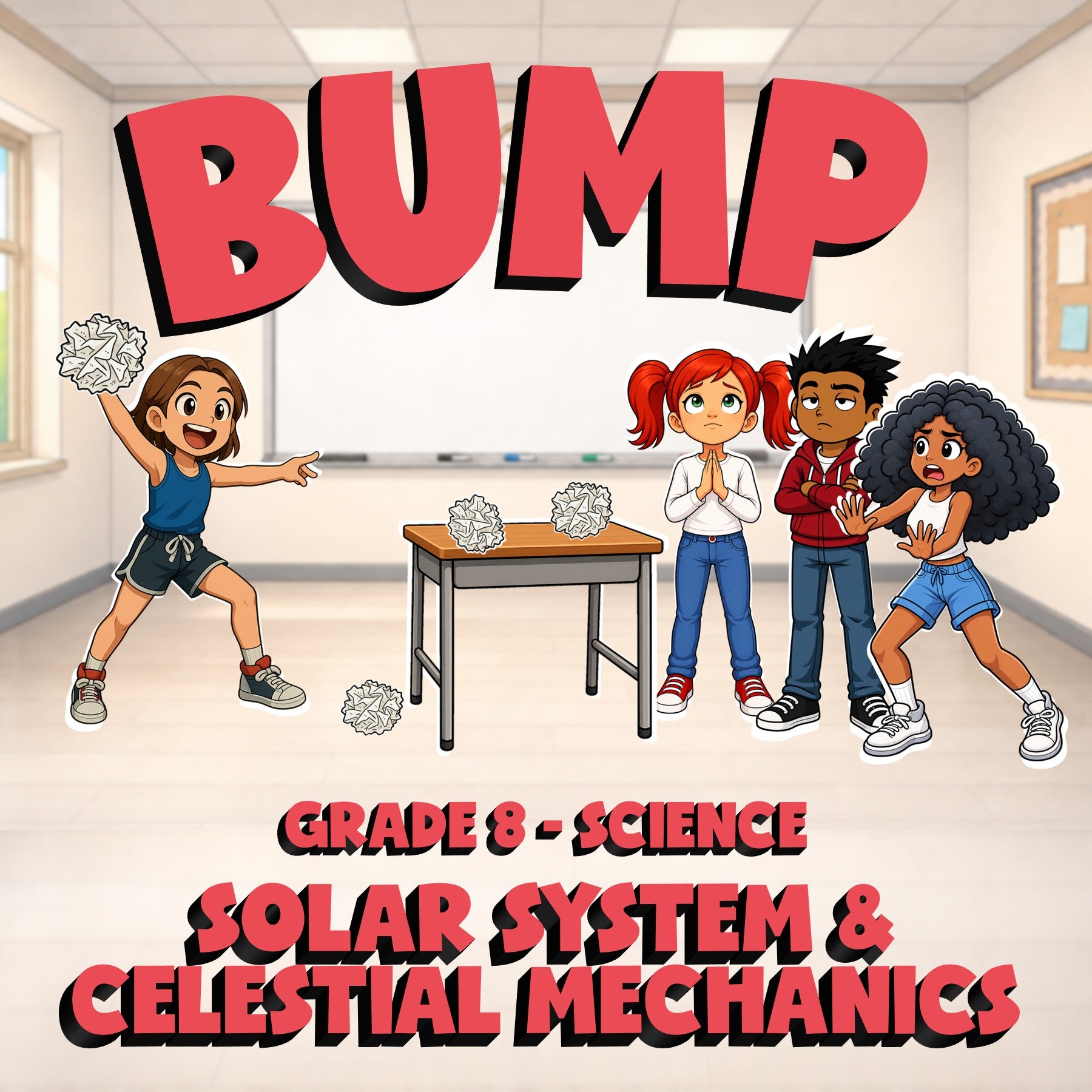 Solar System & Celestial Mechanics BUMP Science Game - No Prep Grade 8 Review
