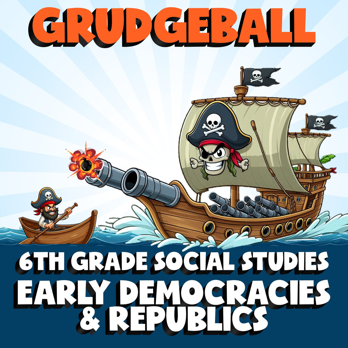 Early Democracies & Republics GRUDGEBALL Socials Game - No Prep Grade 6 Review