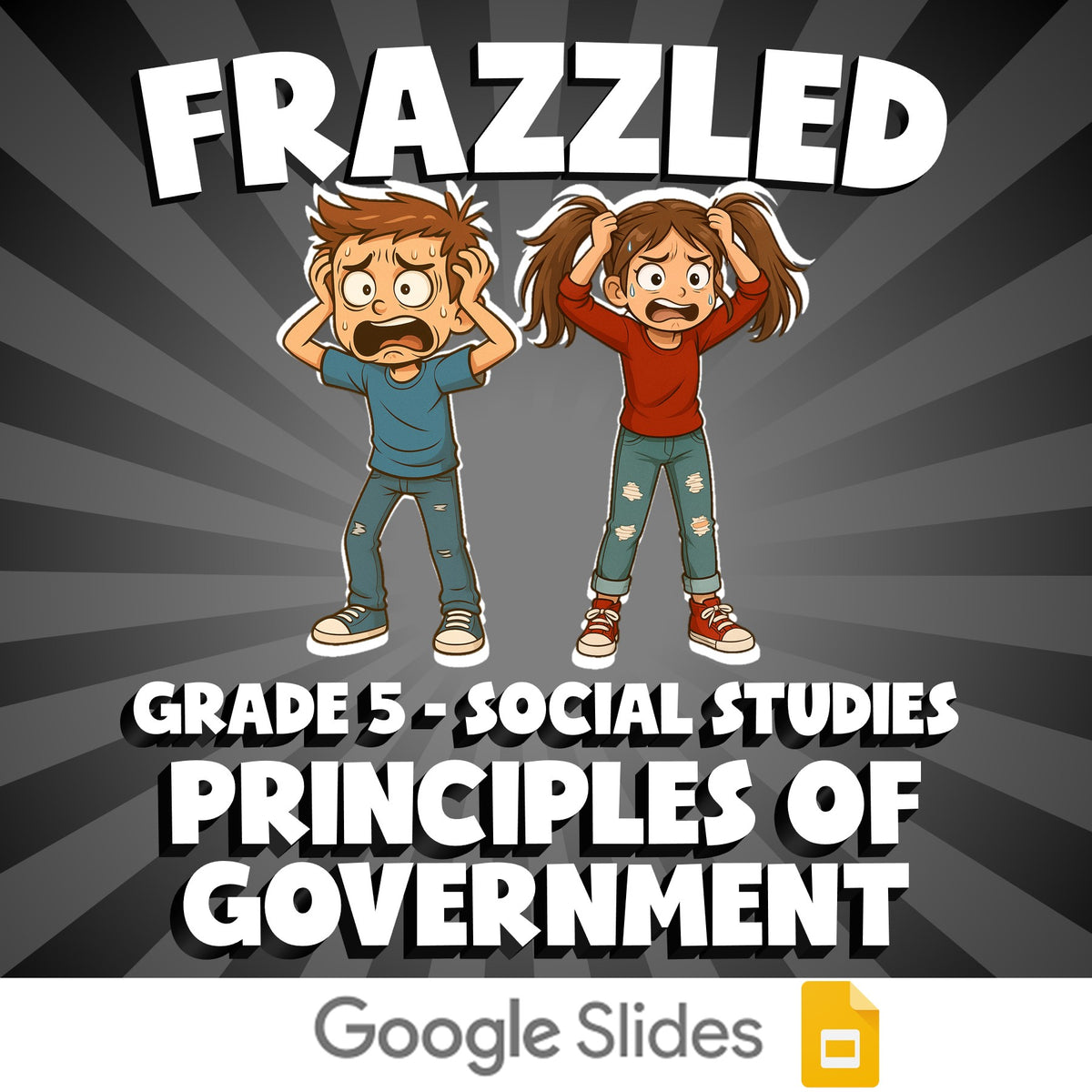 Principles of Government FRAZZLED Socials Game - No Prep Grade 5 Review Activity