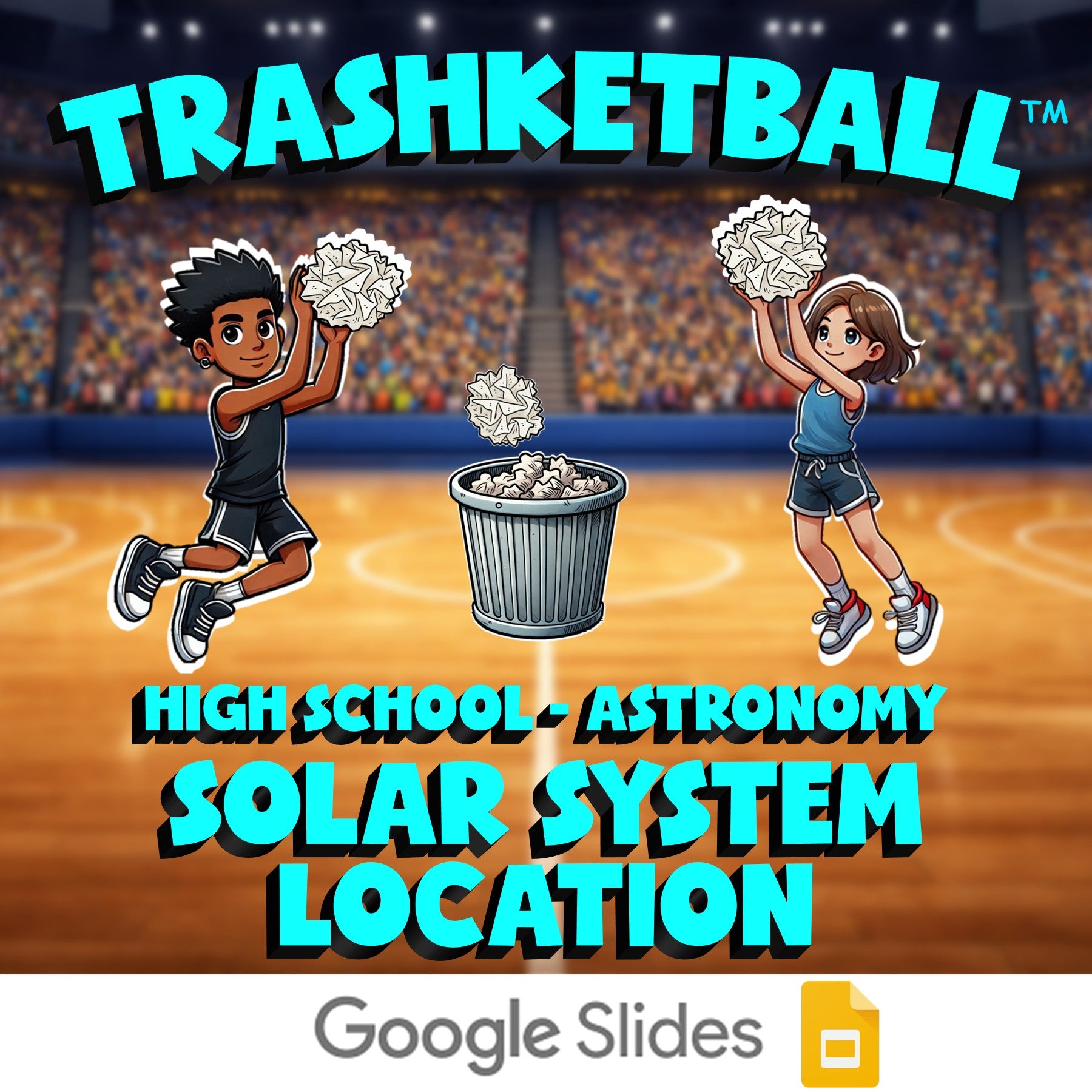 Solar System Location TRASHKETBALL Science Game - No Prep Astronomy Review