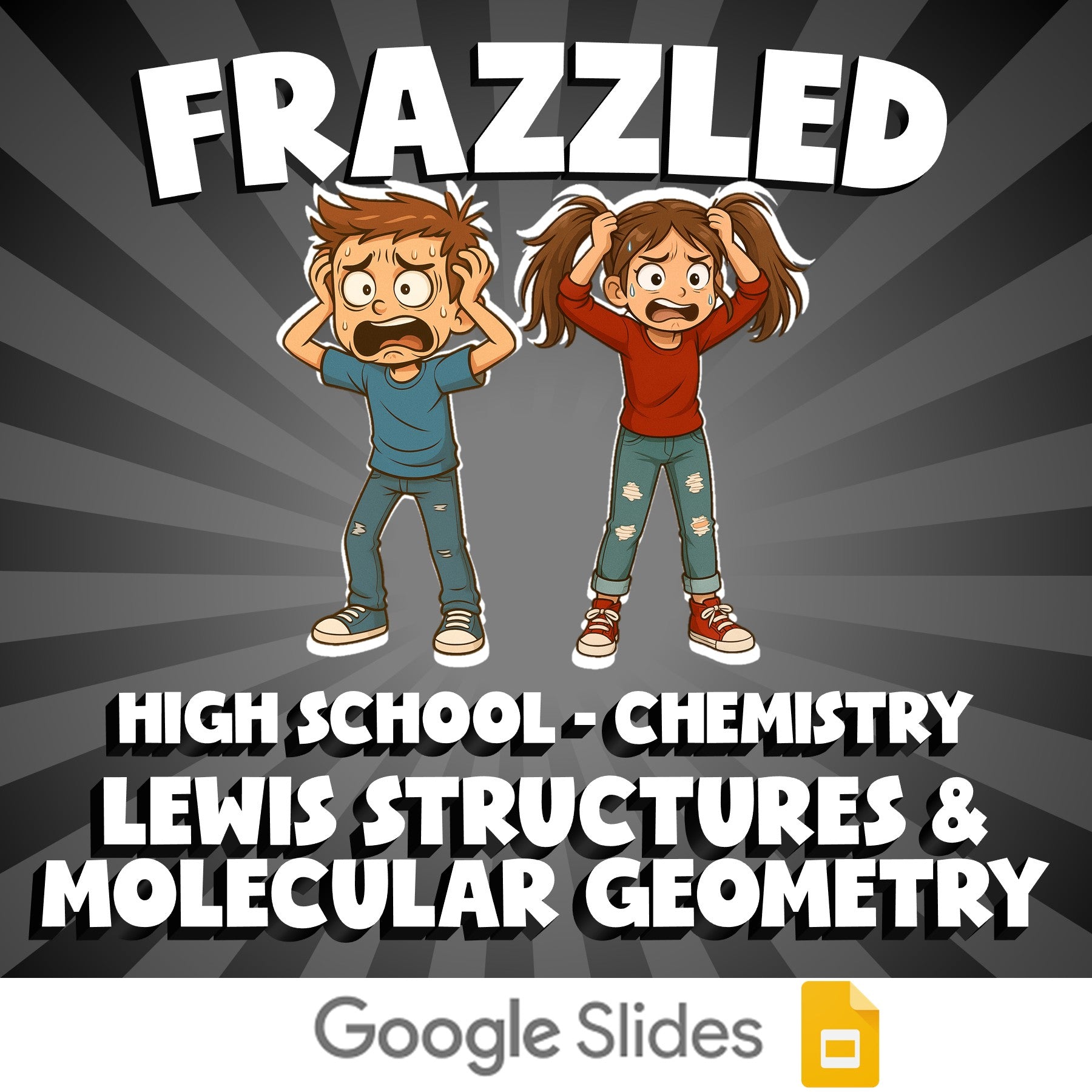 Lewis Structures & Molecular Geometry FRAZZLED Science Game - No Prep Chemistry