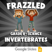 Invertebrates FRAZZLED Science Game - No Prep Grade 8 Review Activity