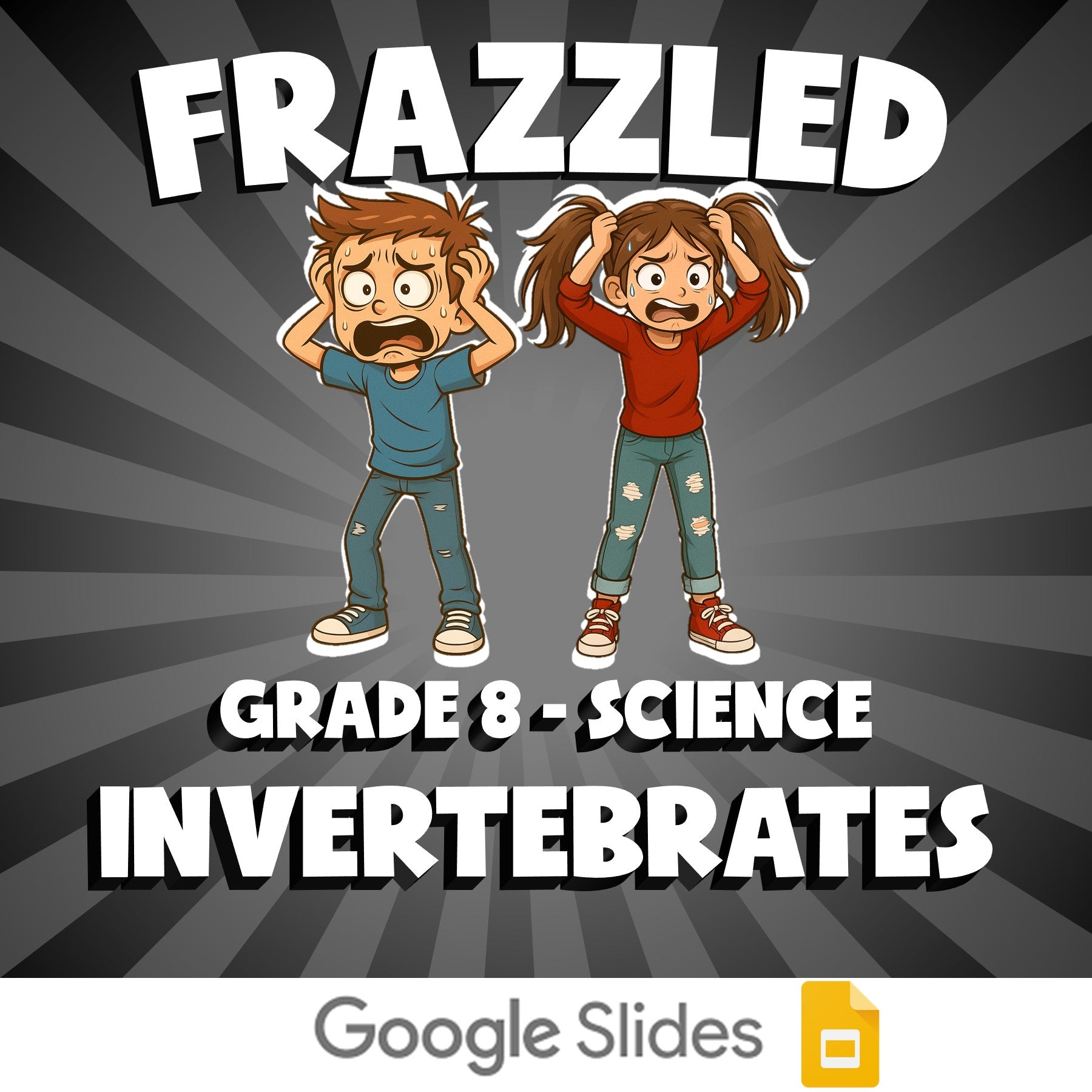 Invertebrates FRAZZLED Science Game - No Prep Grade 8 Review Activity