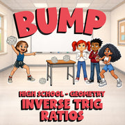 Inverse Trig Ratios BUMP Math Game - No Prep Geometry Review Activity