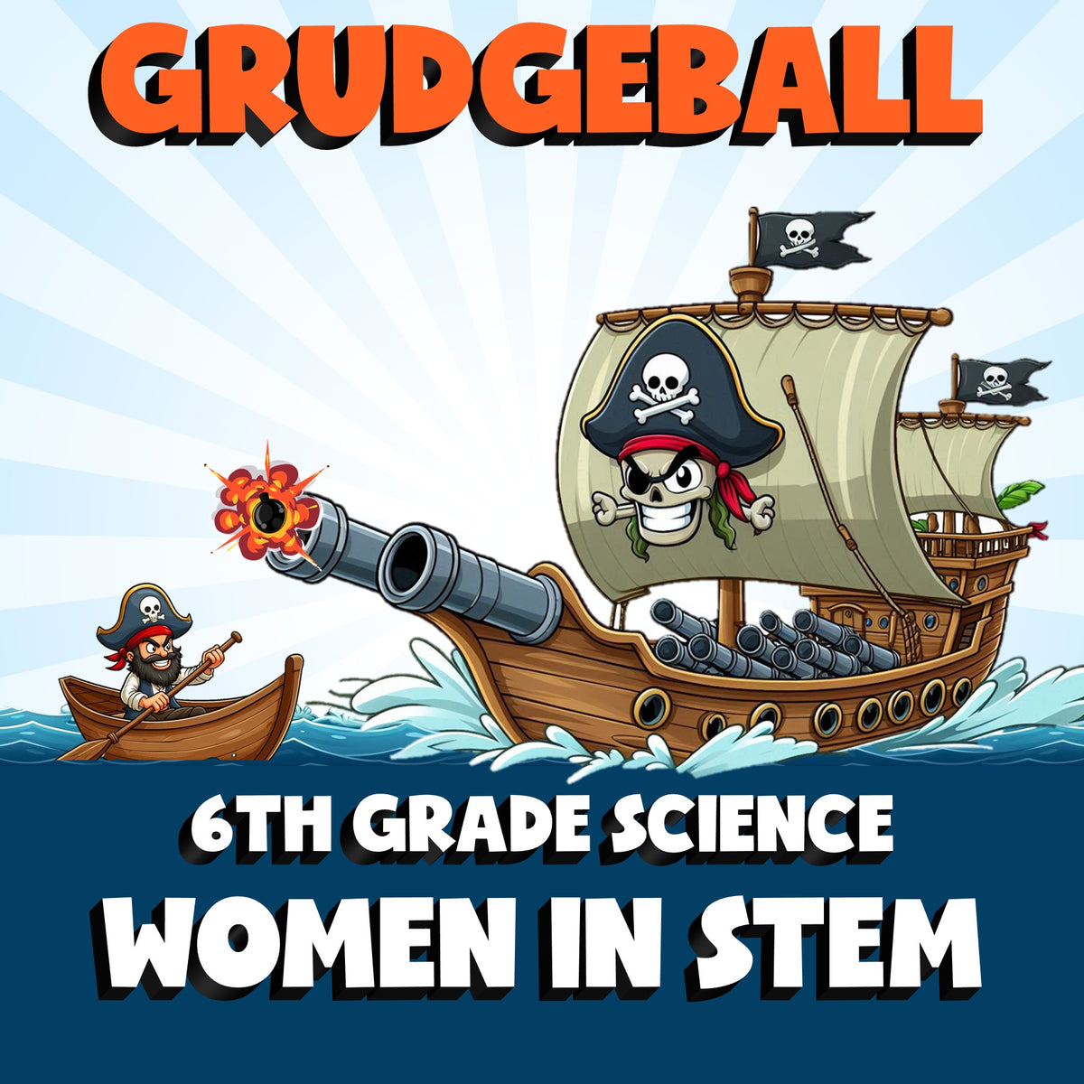Women in STEM GRUDGEBALL Science Game - No Prep Grade 6 Review Activity