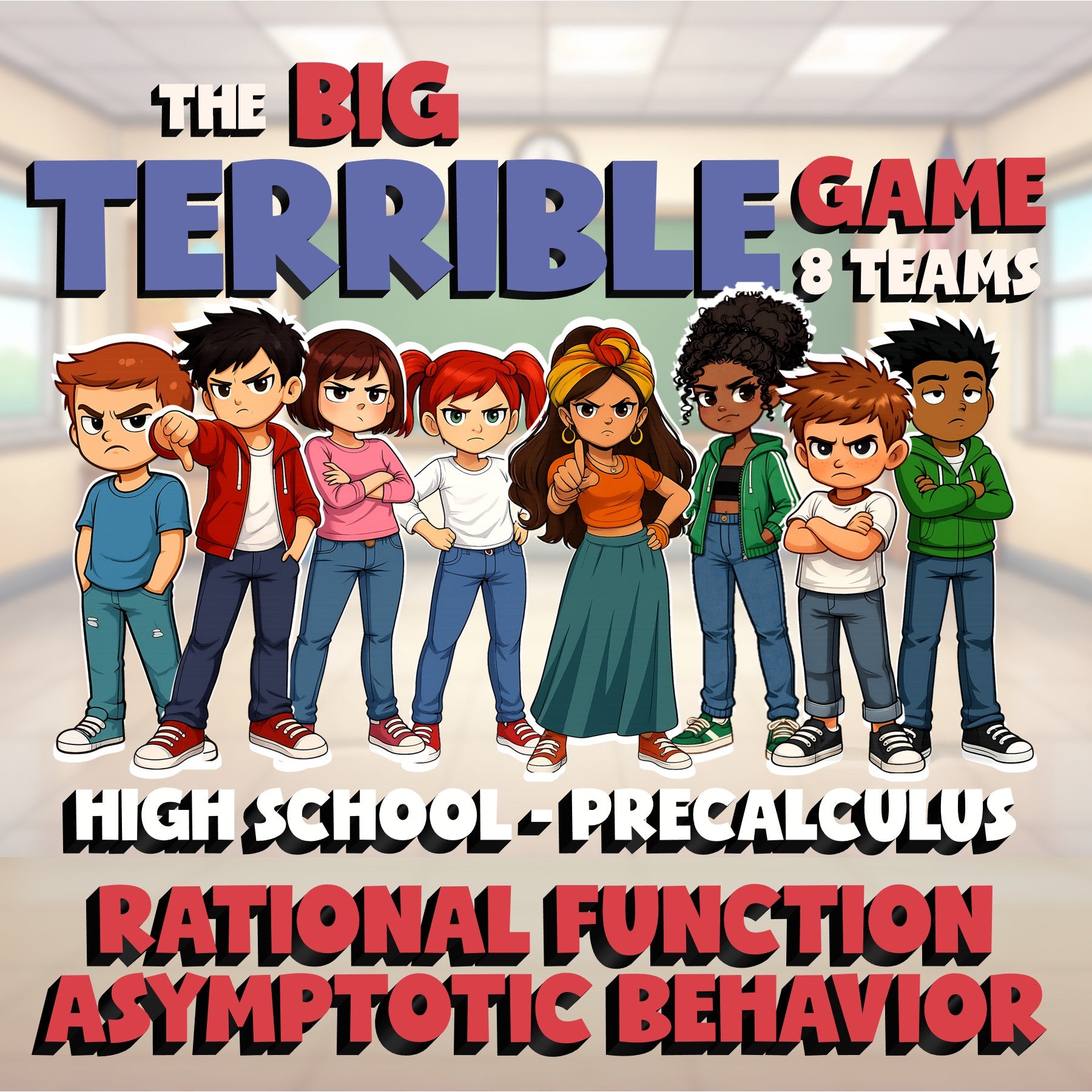 Rational Function Asymptotic Behavior BIG TERRIBLE GAME - PreCalculus Math