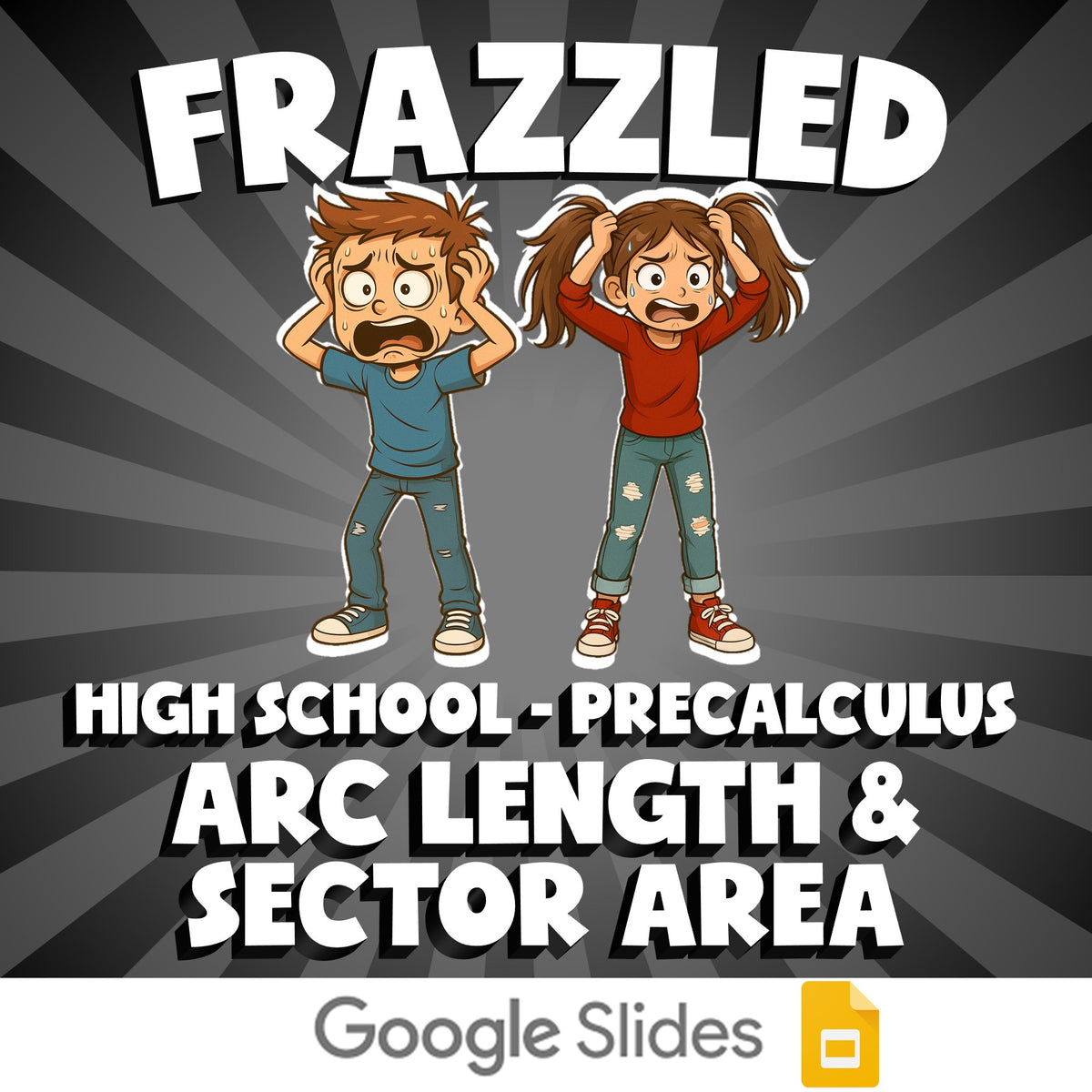 Arc Length & Sector Area FRAZZLED Math Game - No Prep PreCalculus Review