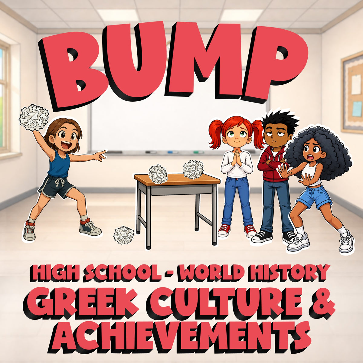Greek Culture & Achievements BUMP Game - No Prep World History Review Activity