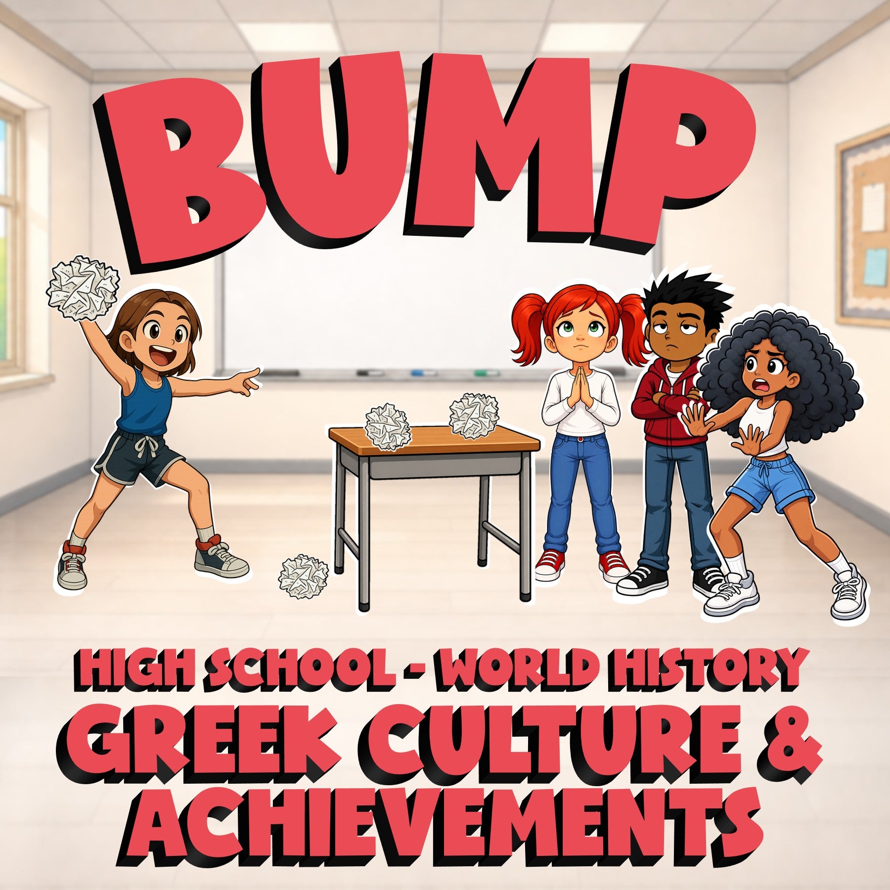 Greek Culture & Achievements BUMP Game - No Prep World History Review Activity