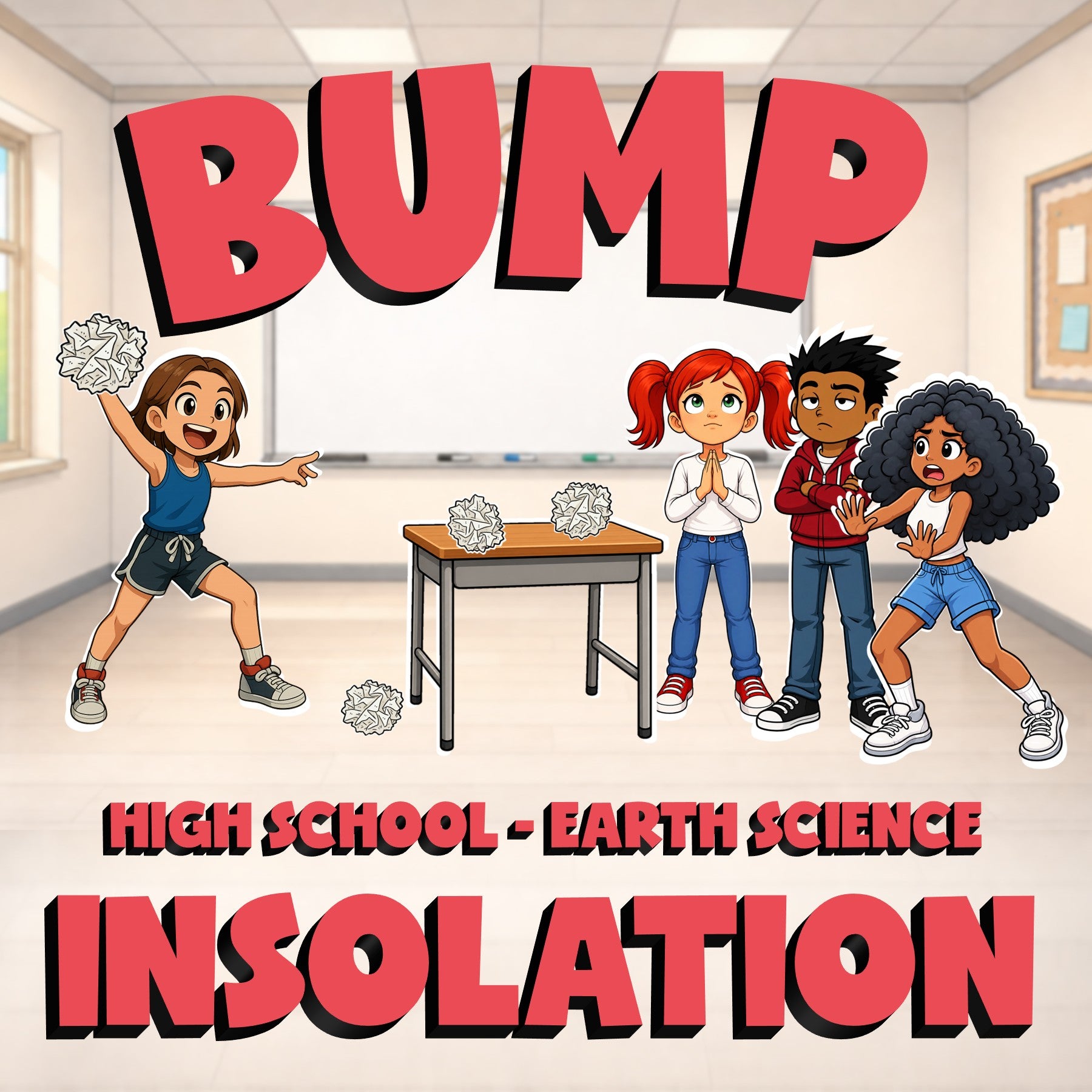 Insolation BUMP Game - No Prep Earth Science Review Activity