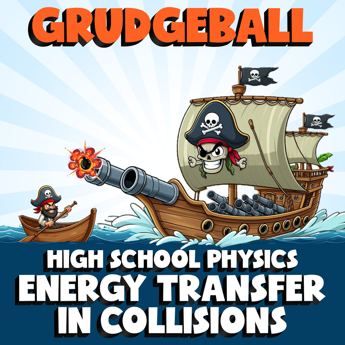 Energy Transfer in Collisions GRUDGEBALL Science Game - No Prep Physics Review